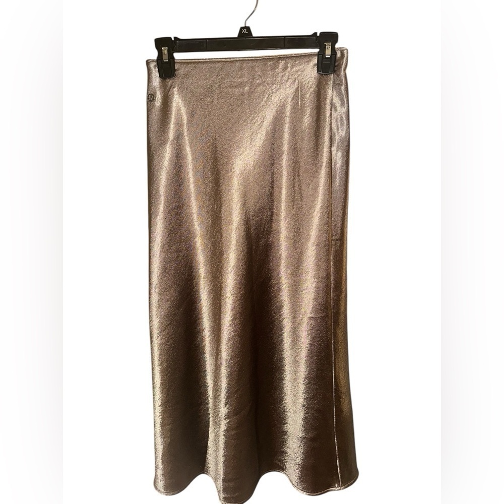 ⭐️NEW⭐️ Lululemon Satin Midi Skirt. Sz M. Color Sheer Oak - Picture 2 of 5
